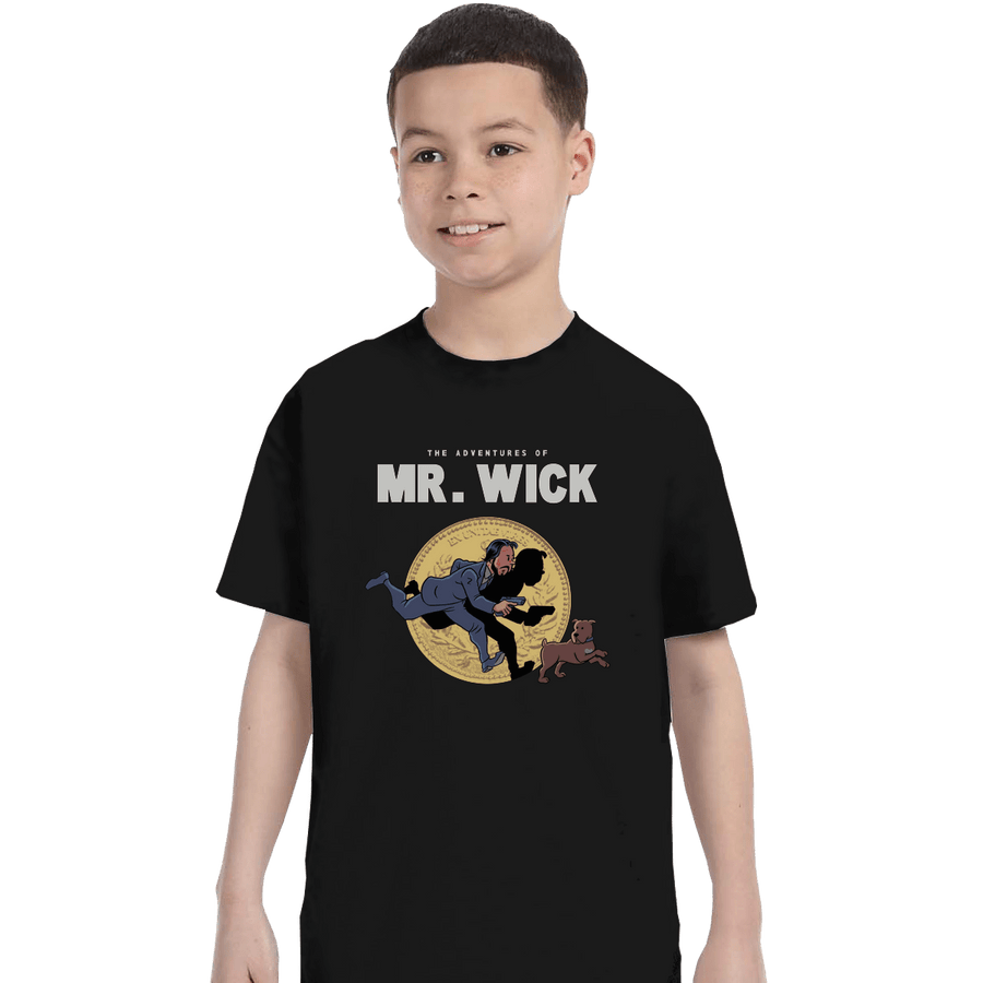 Shirts T-Shirts, Youth / XL / Black The Adventures Of Mr. Wick