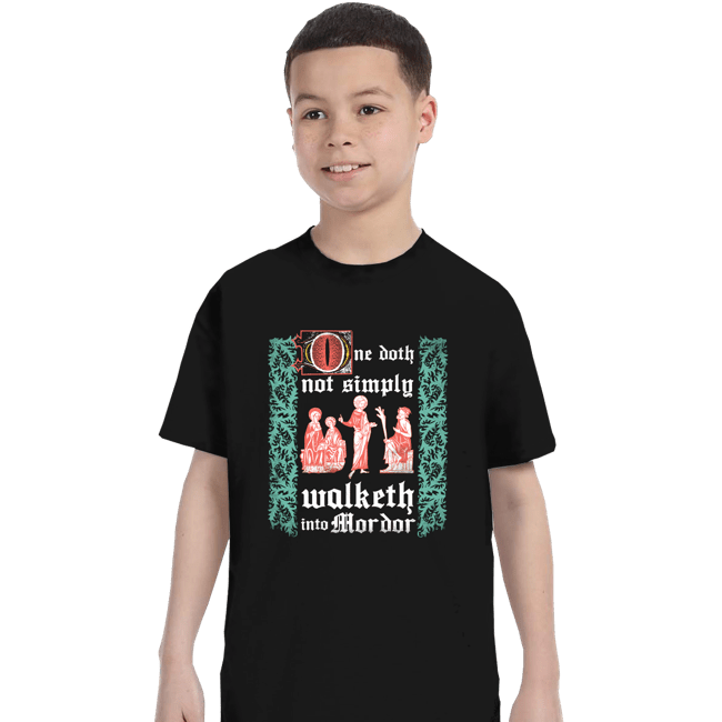 Daily_Deal_Shirts T-Shirts, Youth / XS / Black Walketh Into Mordor