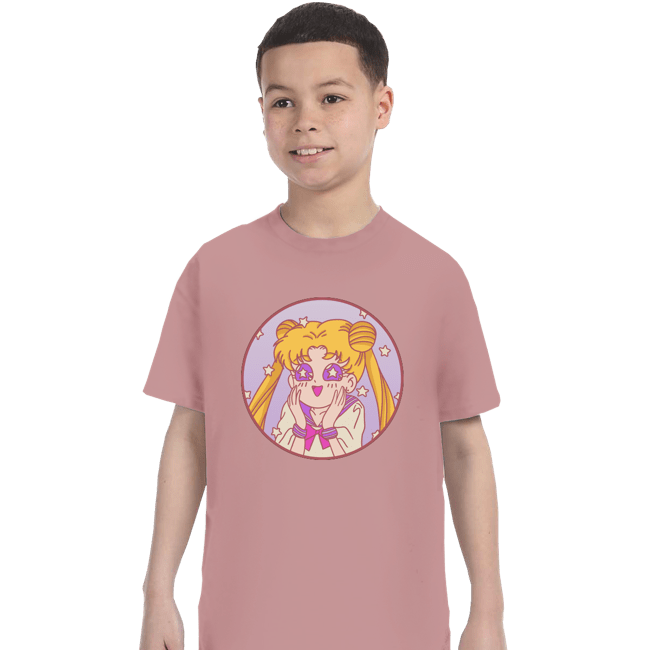 Secret_Shirts T-Shirts, Youth / XS / Pink Pastel Moon