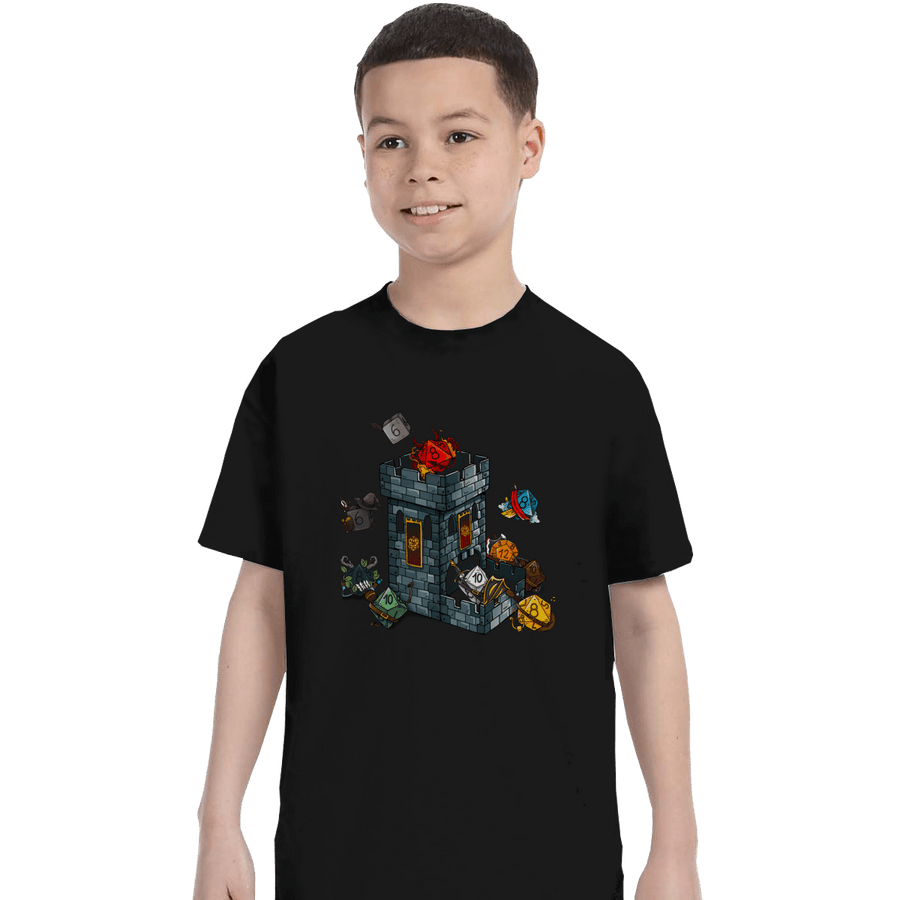 Shirts T-Shirts, Youth / XS / Black Dice Tower