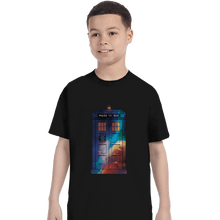 Load image into Gallery viewer, Shirts T-Shirts, Youth / XS / Black Tardis Color
