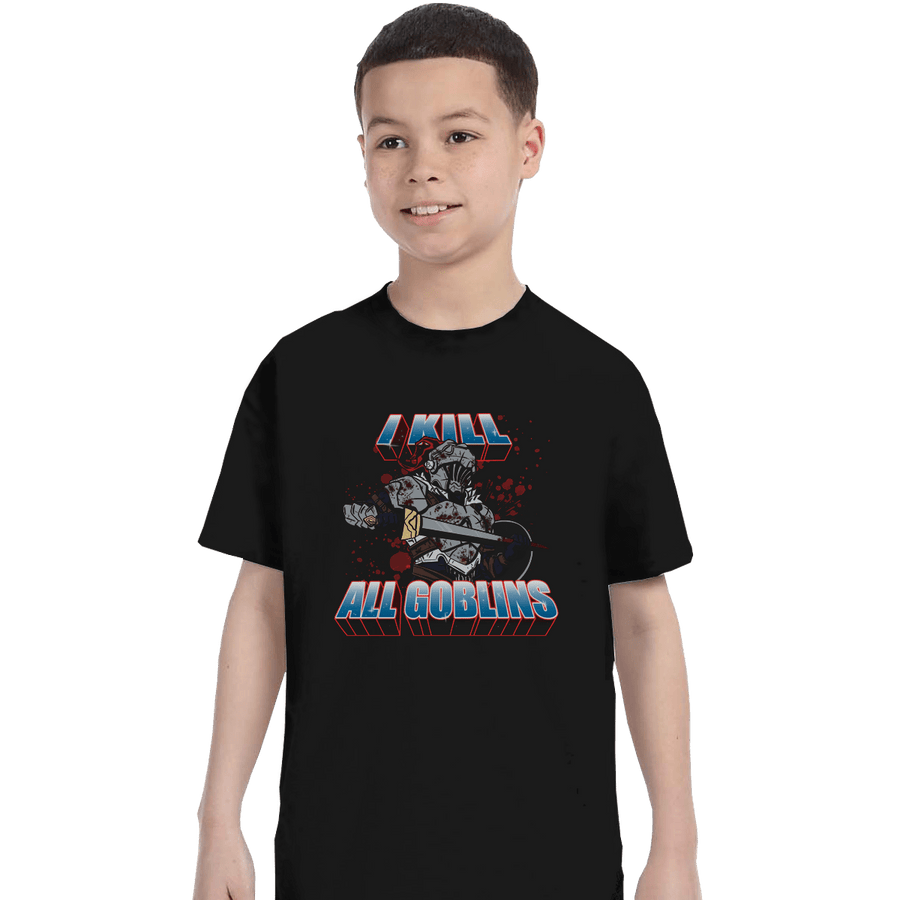 Shirts T-Shirts, Youth / XL / Black I Kill All Goblins