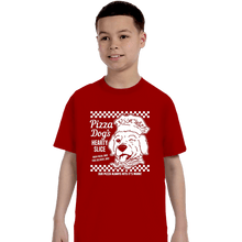 Load image into Gallery viewer, Daily_Deal_Shirts T-Shirts, Youth / XS / Red Pizza Dog
