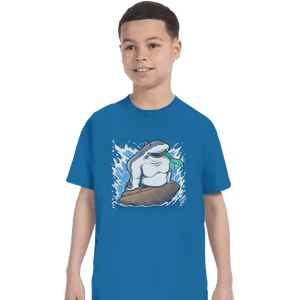 Shirts T-Shirts, Youth / XS / Sapphire The Little Shark