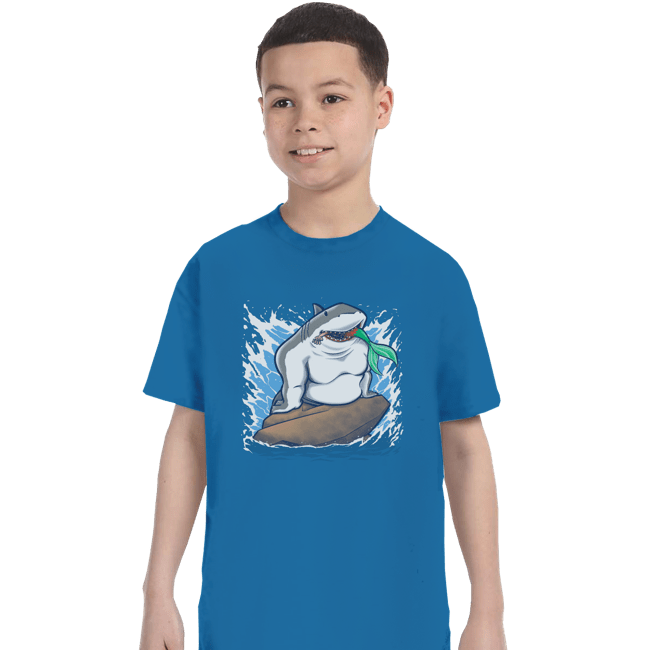 Shirts T-Shirts, Youth / XS / Sapphire The Little Shark