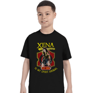 Shirts T-Shirts, Youth / XS / Black Xena Warrior Spirit Animal