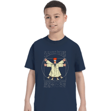 Load image into Gallery viewer, Daily_Deal_Shirts T-Shirts, Youth / XS / Navy Vitruvian Puppet
