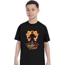 Load image into Gallery viewer, Shirts T-Shirts, Youth / XS / Black Retro Spider Friend
