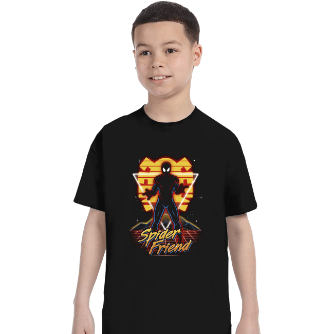 Shirts T-Shirts, Youth / XS / Black Retro Spider Friend