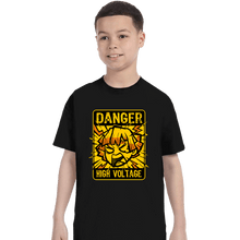 Load image into Gallery viewer, Secret_Shirts T-Shirts, Youth / XS / Black Danger High Voltage
