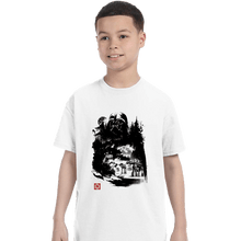 Load image into Gallery viewer, Daily_Deal_Shirts T-Shirts, Youth / XS / White Dark Lord In The Snow Planet Sumi-e
