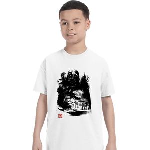 Daily_Deal_Shirts T-Shirts, Youth / XS / White Dark Lord In The Snow Planet Sumi-e