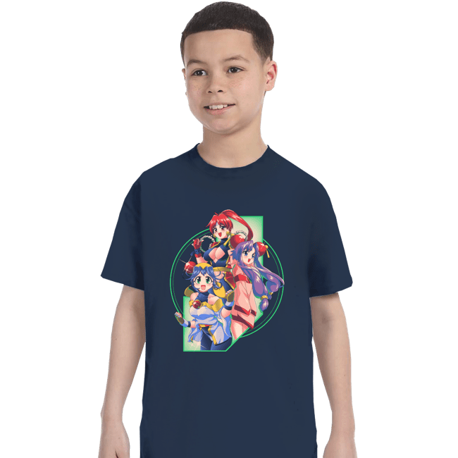 Daily_Deal_Shirts T-Shirts, Youth / XS / Navy Robot Hearts