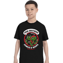Load image into Gallery viewer, Shirts T-Shirts, Youth / XS / Black Frog Brothers Comics
