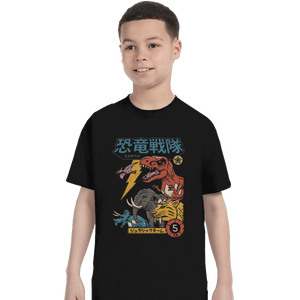 Shirts T-Shirts, Youth / XL / Black DIno Sentai