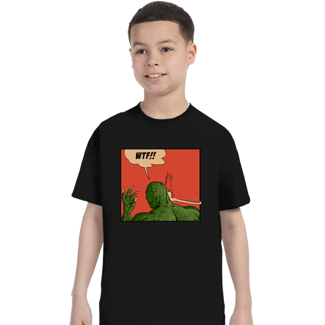 Secret_Shirts T-Shirts, Youth / XS / Black Lizard Slap