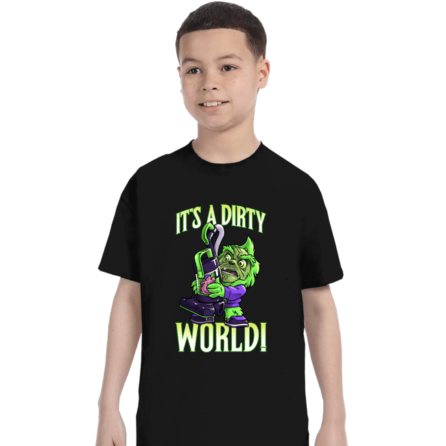 Daily_Deal_Shirts T-Shirts, Youth / XS / Black Cute But Dirty