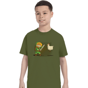 Shirts T-Shirts, Youth / XS / Military Green Hylian Pinata