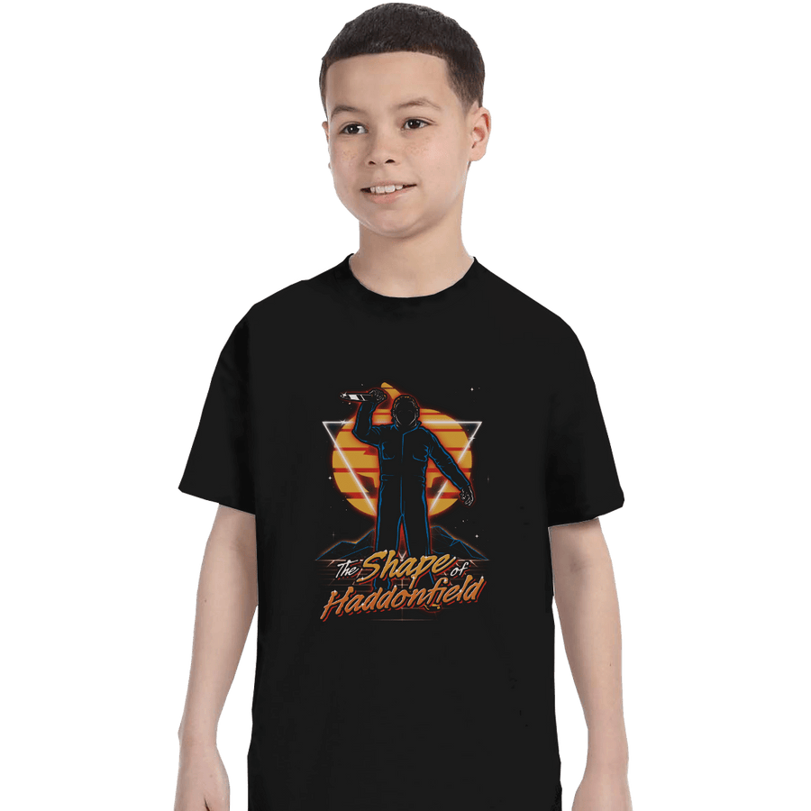 Shirts T-Shirts, Youth / XS / Black Retro Haddonfield Shape