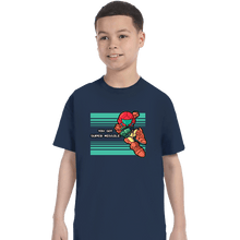 Load image into Gallery viewer, Daily_Deal_Shirts T-Shirts, Youth / XS / Navy Mega Missile!
