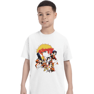 Daily_Deal_Shirts T-Shirts, Youth / XS / White Retro Space Cowboy