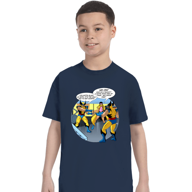 Secret_Shirts T-Shirts, Youth / XS / Navy Will the Real Wolverine Please Stand Up