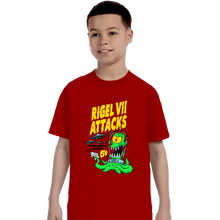 Load image into Gallery viewer, Shirts T-Shirts, Youth / XS / Red Rigel 7 Attacks

