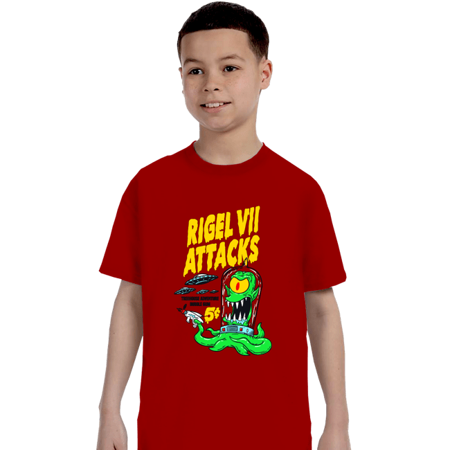 Shirts T-Shirts, Youth / XS / Red Rigel 7 Attacks