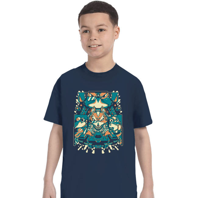Daily_Deal_Shirts T-Shirts, Youth / XS / Navy Fox Of The Stars