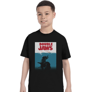 Shirts T-Shirts, Youth / XL / Black Double Jaws