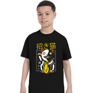 Shirts T-Shirts, Youth / XS / Black Emil Maneki Neko