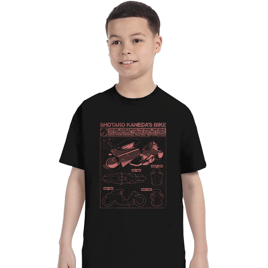 Shirts T-Shirts, Youth / XL / Black Shotaro Kaneda's Bike