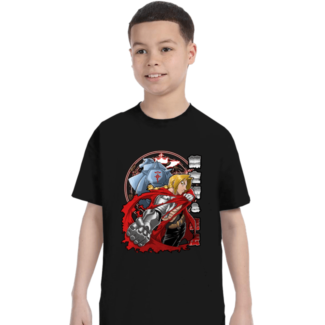 Secret_Shirts T-Shirts, Youth / XS / Black Fullmetal Brotherhood