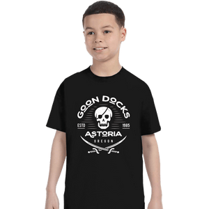 Shirts T-Shirts, Youth / XS / Black Goon Docks Emblem
