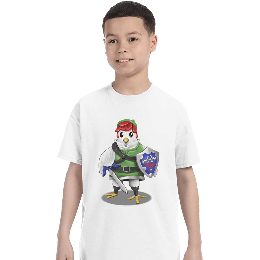 Shirts T-Shirts, Youth / XL / White Hyrule Chicken