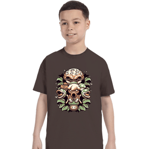 Shirts T-Shirts, Youth / XS / Dark Chocolate Retro Garden