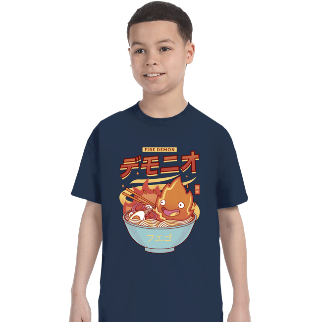 Secret_Shirts T-Shirts, Youth / XS / Navy The Fire Demon Ramen