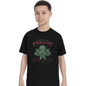 Shirts T-Shirts, Youth / XS / Black Summoning Cthulhu
