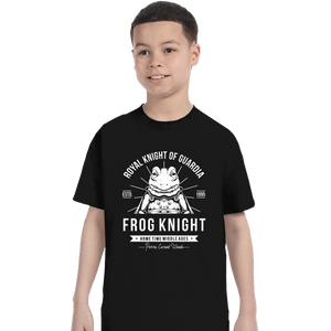 Shirts T-Shirts, Youth / XS / Black Frog Knight