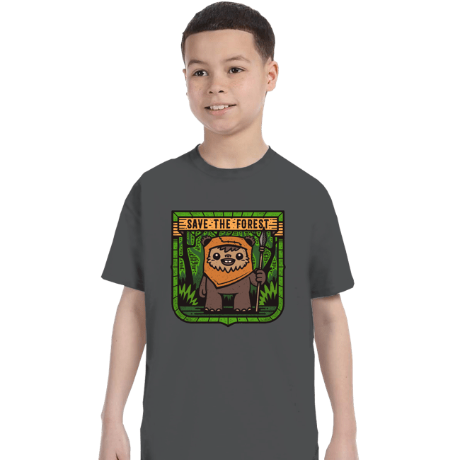 Shirts T-Shirts, Youth / XS / Charcoal Save The Forest
