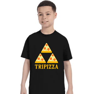 Shirts T-Shirts, Youth / XS / Black TriPizza