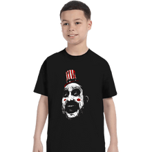 Load image into Gallery viewer, Shirts T-Shirts, Youth / XS / Black Captain Spaulding
