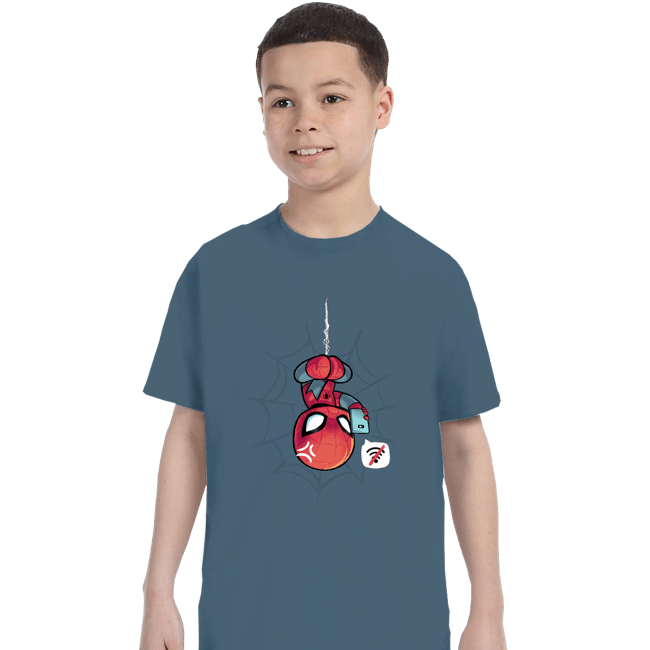Secret_Shirts T-Shirts, Youth / XS / Indigo Blue Can't Get On The Web