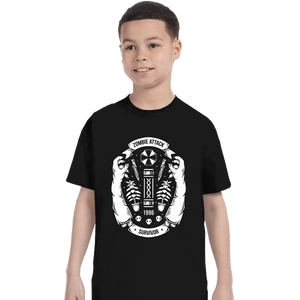 Shirts T-Shirts, Youth / XS / Black Zombie Attack Survivor