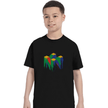 Load image into Gallery viewer, Shirts T-Shirts, Youth / XS / Black N64 Splash
