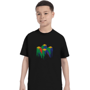 Shirts T-Shirts, Youth / XS / Black N64 Splash