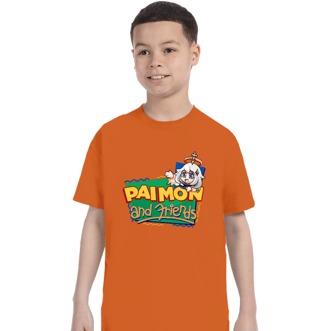 Secret_Shirts T-Shirts, Youth / XS / Orange Paimon And Friends!