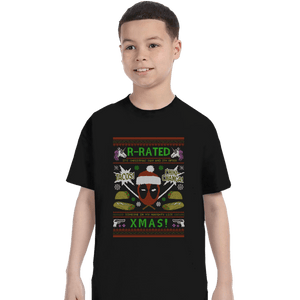 Shirts T-Shirts, Youth / XS / Black Rated R Christmas