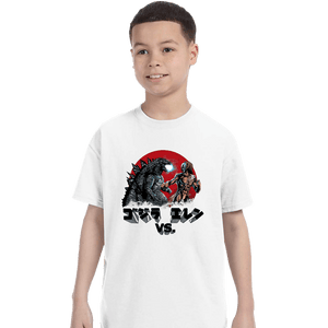 Shirts T-Shirts, Youth / XS / White Kaiju VS Titan