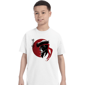 Shirts T-Shirts, Youth / XS / White Red Sun Fighter